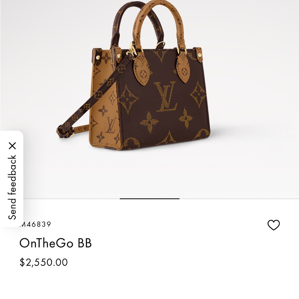 Louis Vuitton OnTheGo BB in Brown and Tan